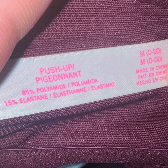 Victoria Secret Pink | Lace High Neck Push Up Bralette Women's Size M - Picture 6 of 8